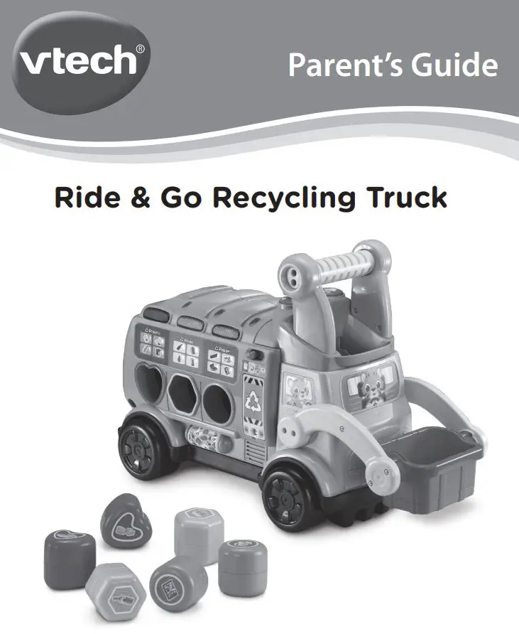 vtech Ride & Go Recycling Truck User Guide
