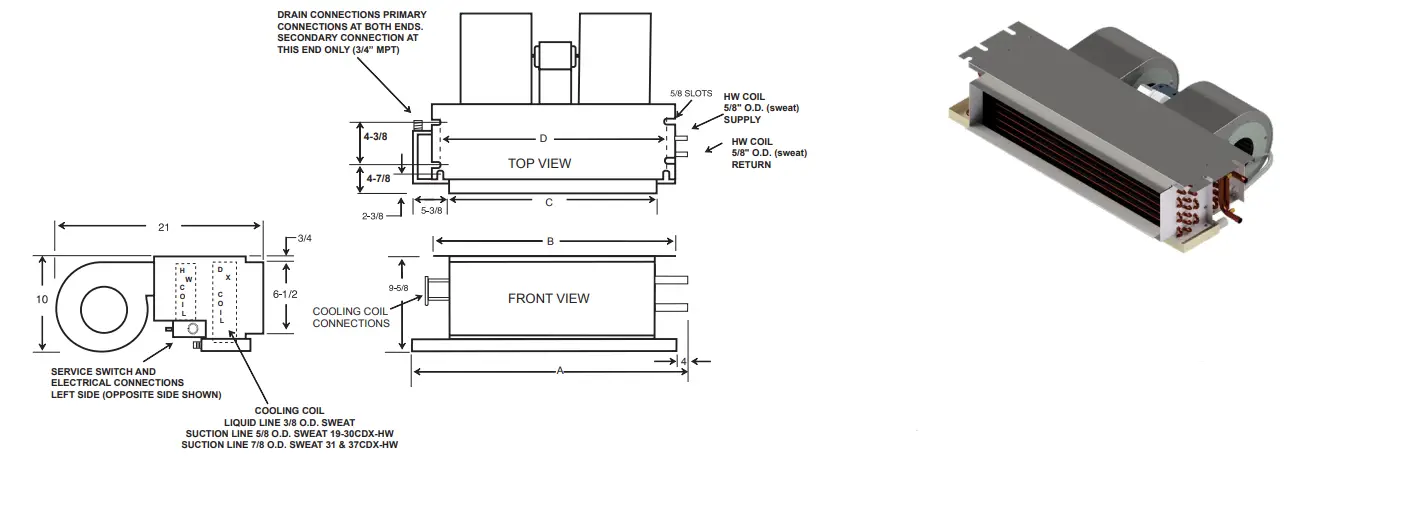 First-Co-CDX-Series-Aqua-Therm-Ceiling-Fan-Coil-fig-3