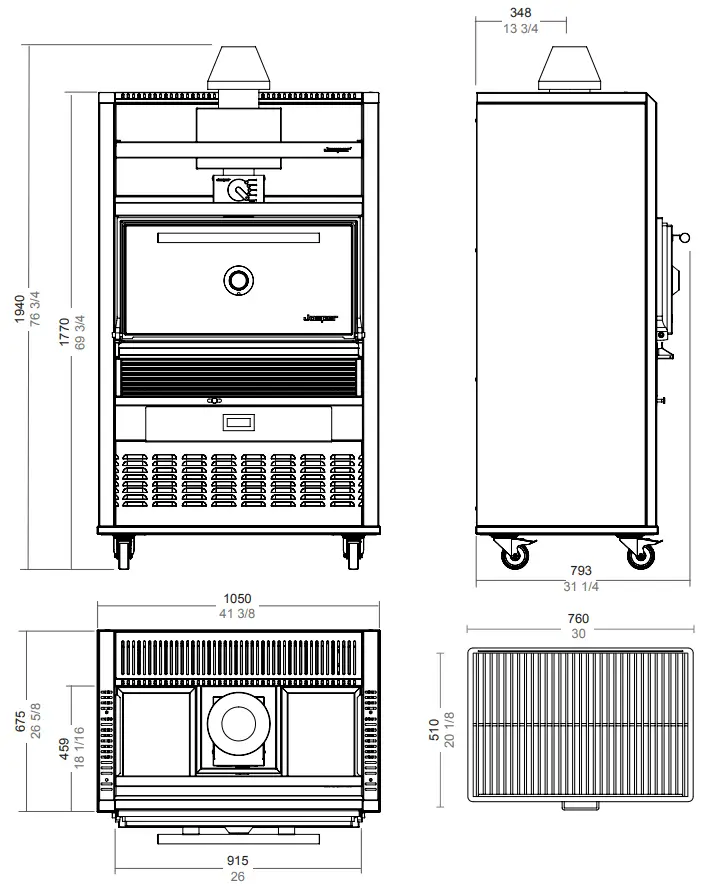 Josper HJA 45 Medium Charcoal Oven - 15
