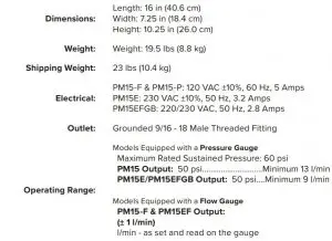 FIG 2 Specifications