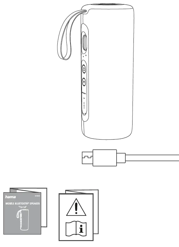hama-001882020-Mobile-Bluetooth-Pipe 3.0-Loudspeaker-splashproof-24W,-black-FIG-1