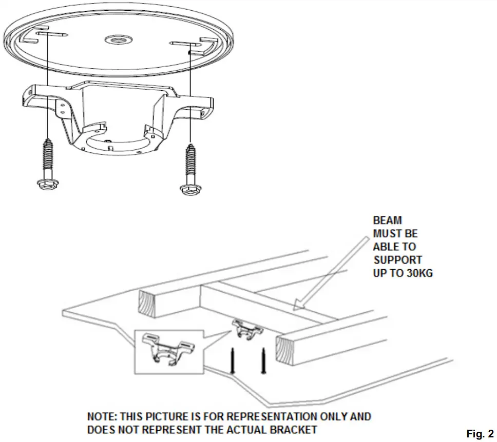 MALIBU MAL1404WH MAL1404TI Ceiling Fan - Figure 2