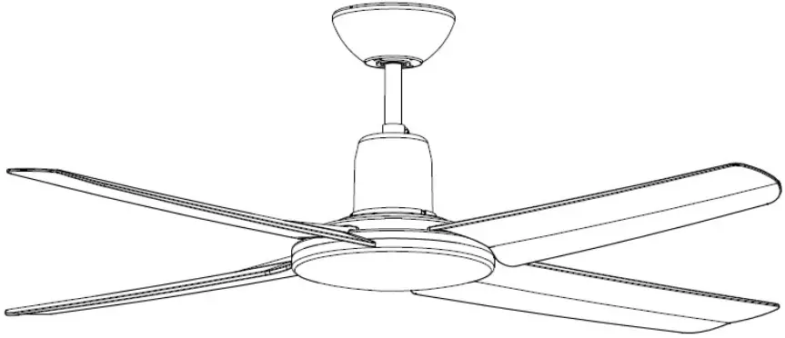 MALIBU MAL1404WH MAL1404TI Ceiling Fan