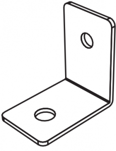 L-Bracket for safety chain