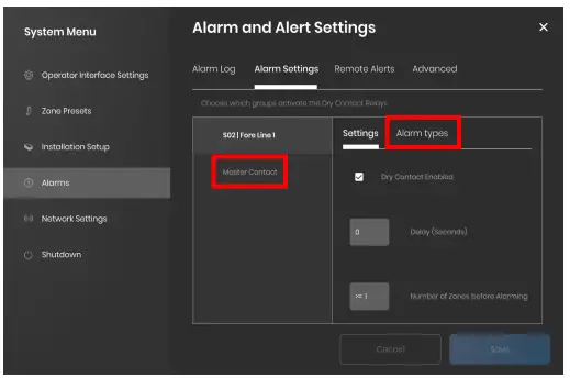 BriskHeat LYNX Temperature Control System - ALARM SETTINGS
