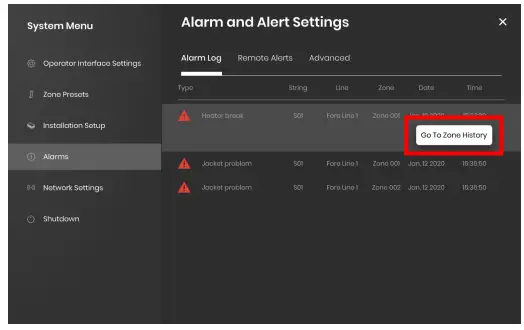 BriskHeat LYNX Temperature Control System - acquired by that Zone’s Module