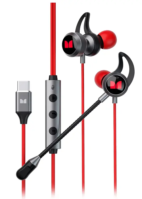 Monster SG12 Gaming Earbuds USB-C Wired Headphones