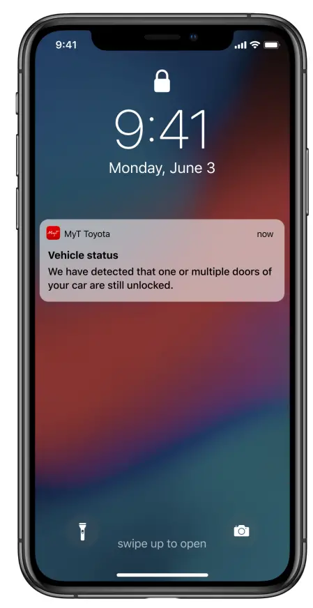 Apps Toyota MYT App Remote Controls Forgotten Notifications