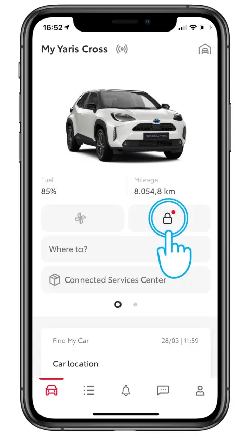 Apps Toyota MYT App Remote Controls Car Status