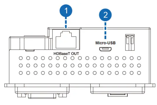 VigilLink VLWP-2HVG-TR 18G 2x1 HDMI-VGA Wall Plate with Auto-Switching - Side panel