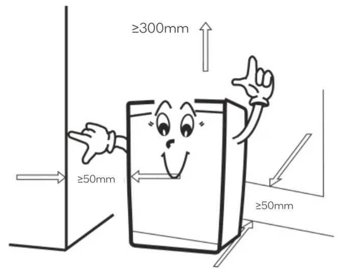kogan KAGRBAR88BA Retro 86L Top Mount Bar Fridge - installation1