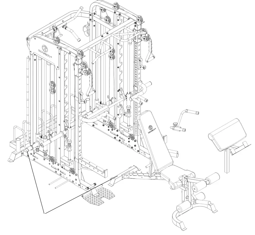 MARCY SM 7553 Pro Deluxe Smith Cage Home Gym System-fig1