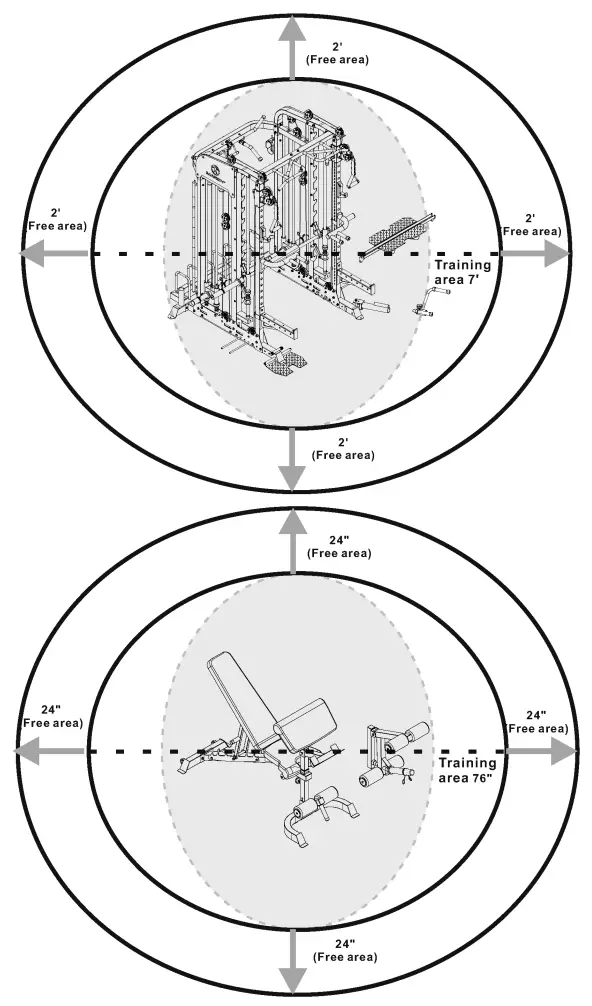 MARCY SM 7553 Pro Deluxe Smith Cage Home Gym System-fig2