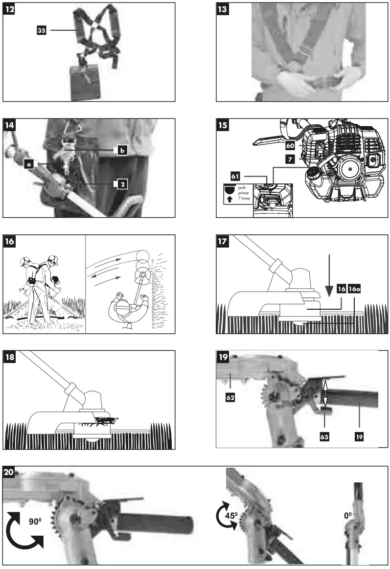 PARKSIDE PBK 4 B3 4 In 1 Petrol Multi Tool - fig 2