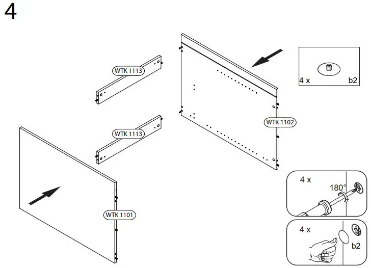 WASHTOWER WSUS60-10 Base Cabinet Installation Guide - Assembling instruction