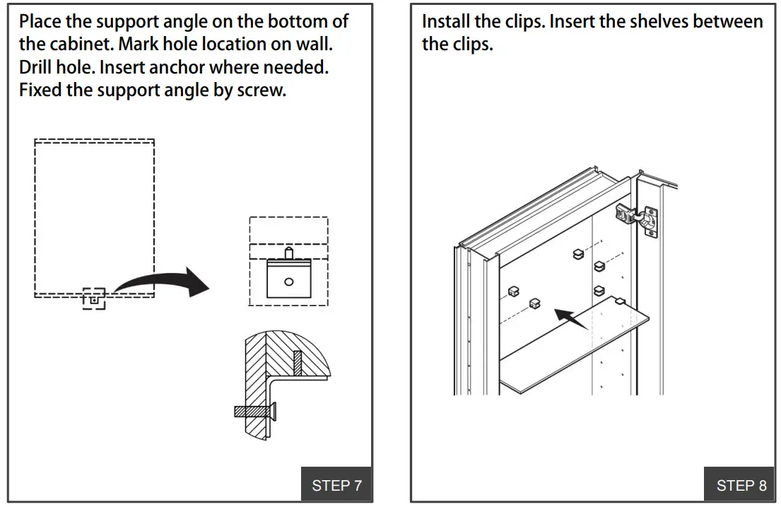 WELLFOR EXMC2430LD Mirrored Bathroom Medicine Cabinet - Figure 14