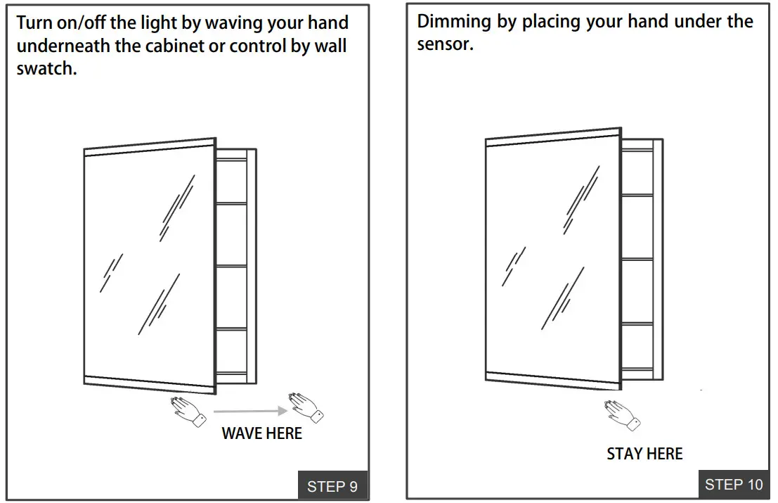 WELLFOR EXMC2430LD Mirrored Bathroom Medicine Cabinet - Figure 15