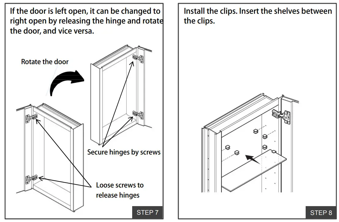 WELLFOR EXMC2430LD Mirrored Bathroom Medicine Cabinet - Figure 8