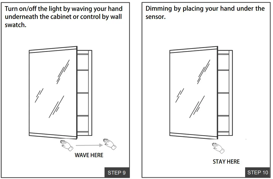 WELLFOR EXMC2430LD Mirrored Bathroom Medicine Cabinet - Figure 9