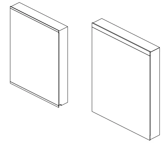 WELLFOR EXMC2430LD Mirrored Bathroom Medicine Cabinet