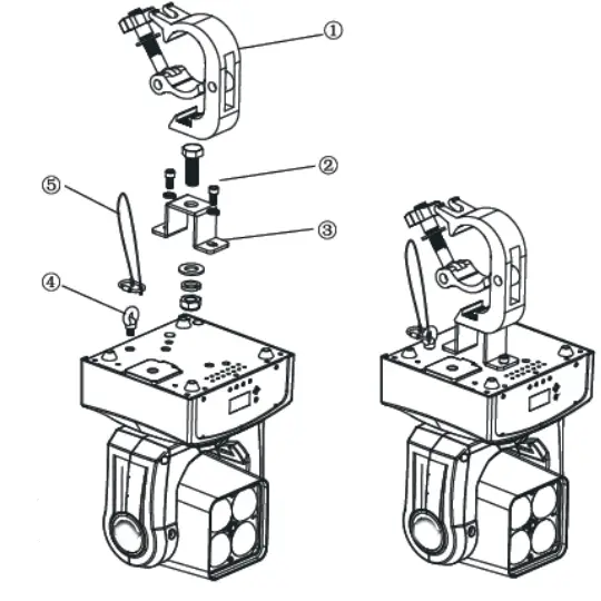 AFX LIGHT SPOT100-LED Oving Head 100W Light-fig5