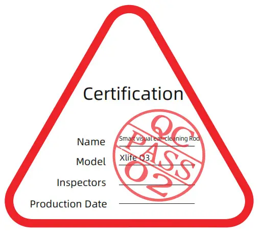 XLIFE Q3 Smart Visual Ear Clean Rod - icona