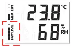 HOBO U14 Data Logger - battery level