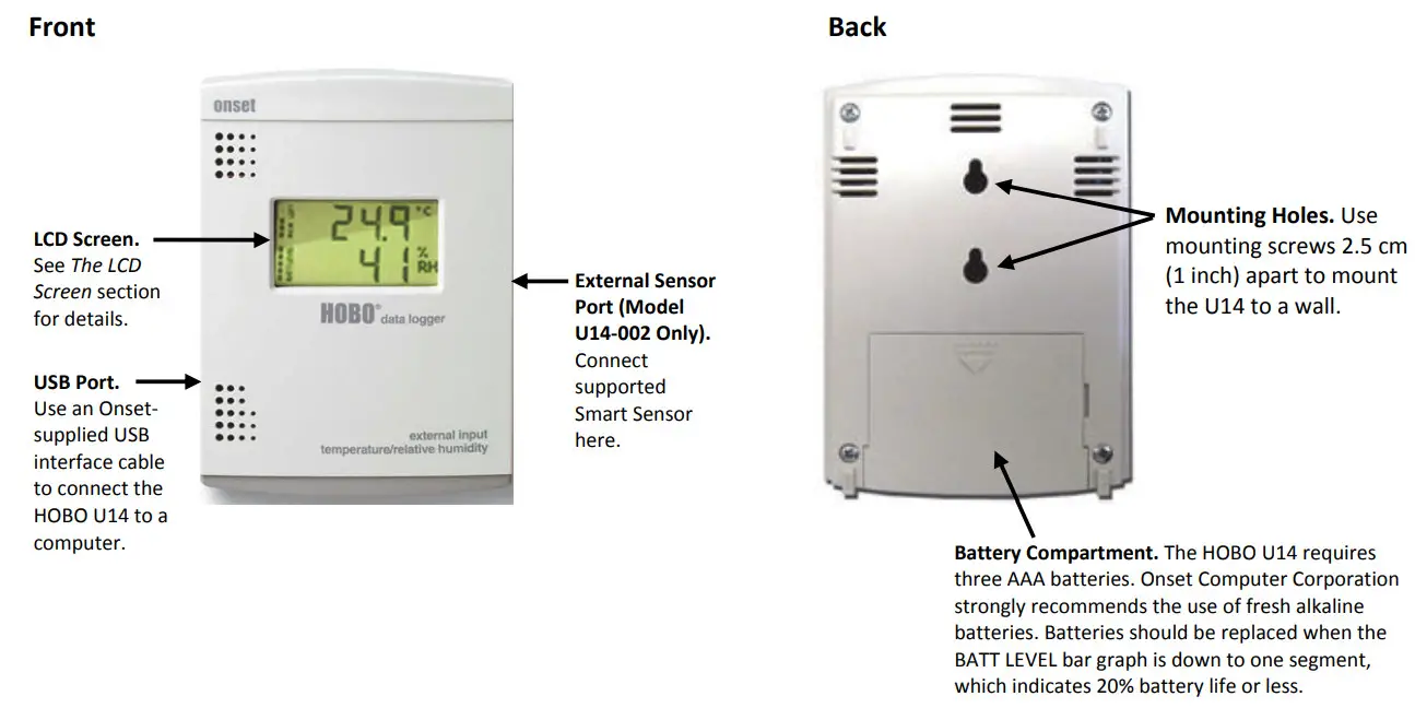HOBO U14 Data Logger - compotent