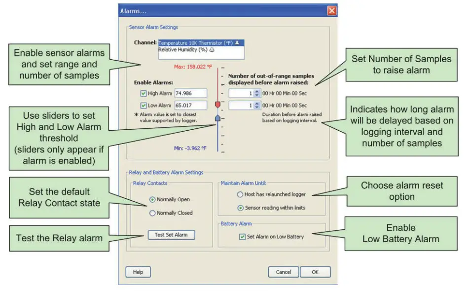 HOBO U14 Data Logger - setting 3