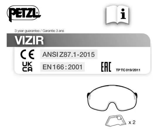 PETZL VIZIR Helmet Instruction Manual
