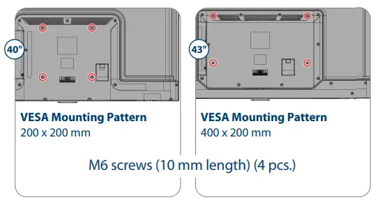 INSIGNIA NS-40D510NA21 40 43 1080p 60Hz LED TV - WALL MOUNT