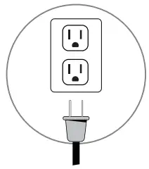 INSIGNIA NS-40D510NA21 40 43 1080p 60Hz LED TV - power outlet