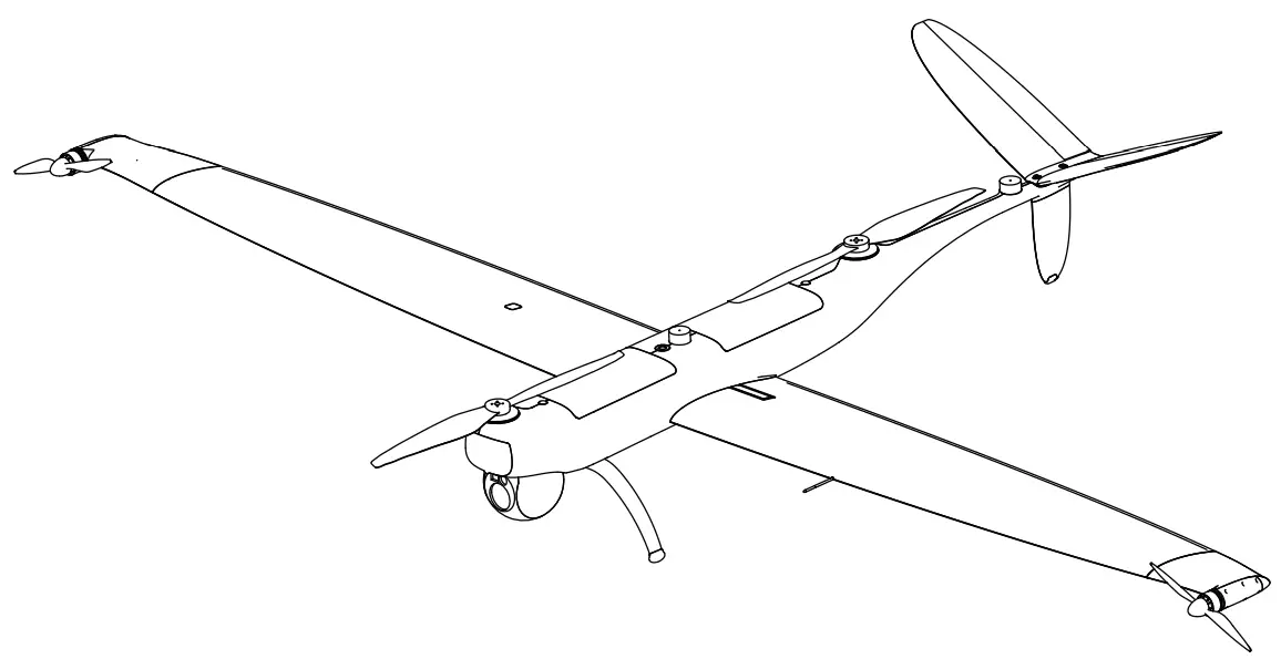 Autel Robotics Dragonfish Pro VTOL Fixed Wing Surveillance Drone - fig