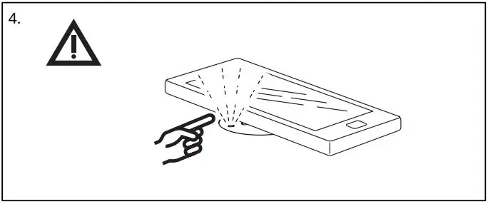 IKEA A2001 NYMÅNE Work Lamp with Wireless Charger Instruction Manual - Error LED flashes