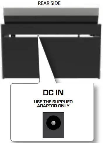 Dexibell VIVO H5 BK Digital Piano - rear bottom