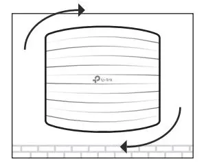 tp-link EAP110 Omada Wireless Access Point - Attach the EAP to the mounting bracket