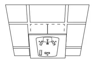 tp-link EAP110 Omada Wireless Access Point - Feed the Ethernet cable through the hole and set the ceiling