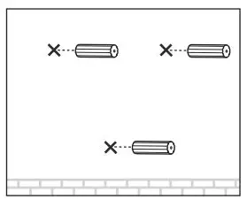 tp-link EAP110 Omada Wireless Access Point - Insert the plastic wall anchors into the 6 mm diameter