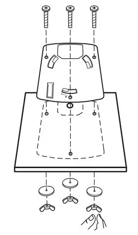 tp-link EAP110 Omada Wireless Access Point - Secure the mounting bracket to the ceiling