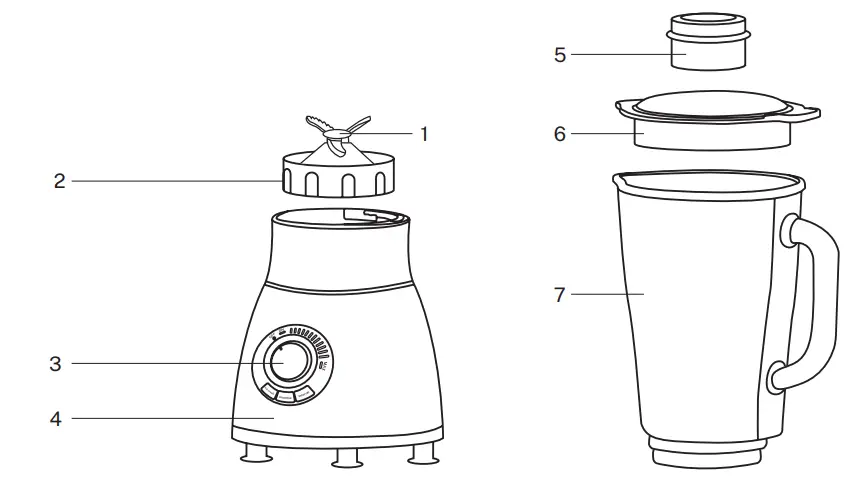 CREATE STYLANCE 1.75L 1500W American Style Blender - PRODUCT