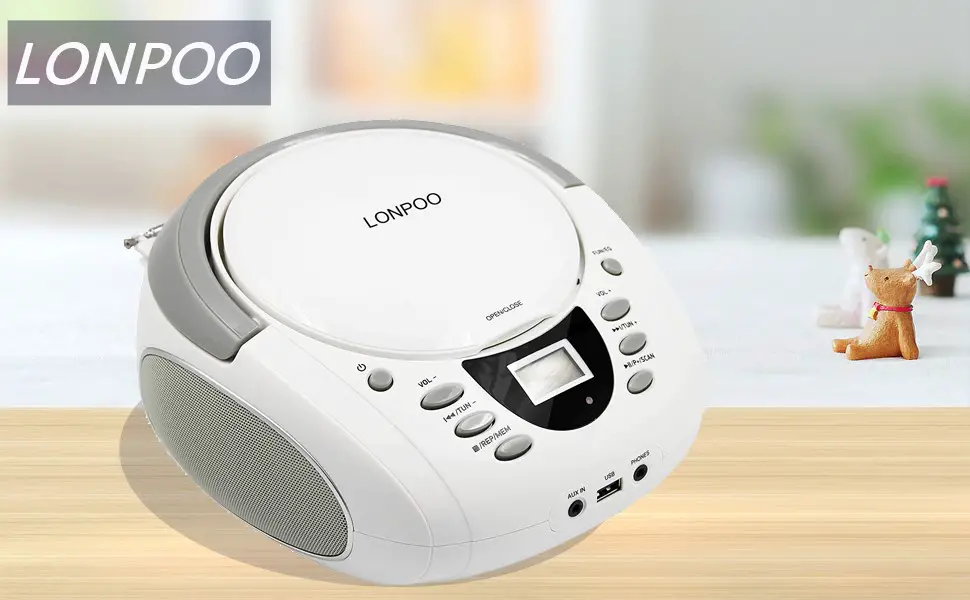 Lonpoo Lp-d01 Portable Cd Boombox User Manual