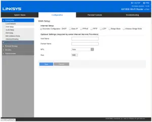 AX1800 - Basic Router Settings - Internet Setup