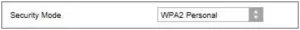 AX1800 - Security Option Settings - WPA2 Personal