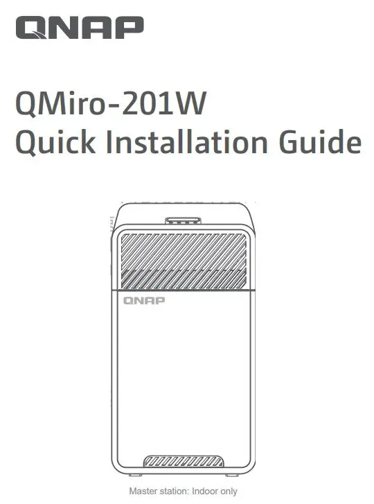 QNAP QMiro-201W AC2200 Next Generation Tri Band Wifi Mesh Router Installation Guide