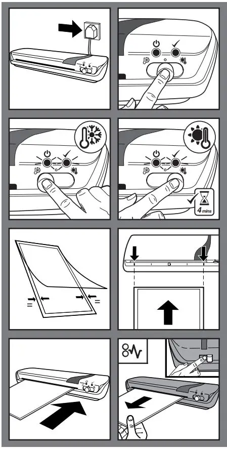 Rexel 2104511 Style A4 Home and Office Laminator Instructions - Installation