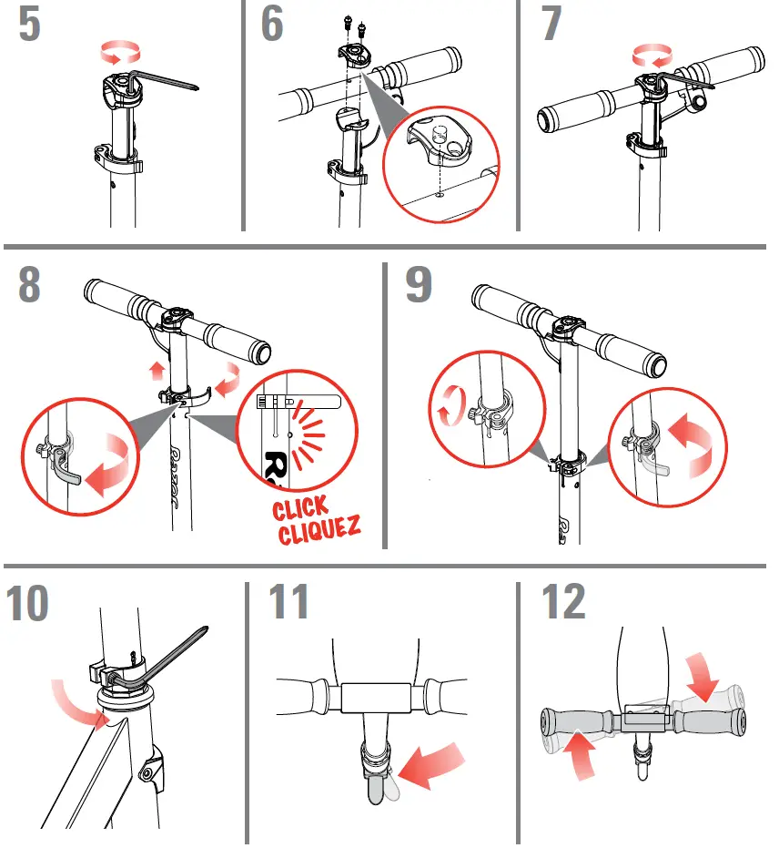 Razor Power A2 Electric Scooters installation 2