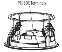 TANNOY QCI 6DC High-Performance 6″ Dual Concentric In-Ceiling Loudspeaker User Guide - Follow the information on the previous pages to connect the speaker wires from your power amplifier to the speaker terminals on the speaker frame