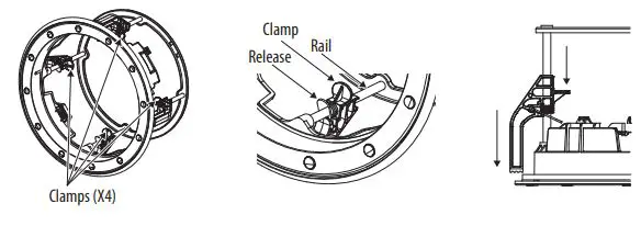 TANNOY QCI 6DC High-Performance 6″ Dual Concentric In-Ceiling Loudspeaker User Guide - Carefully press the speaker frame into the cut-out hole