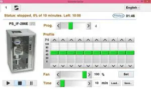 FIG 16 Selection of program