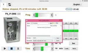 FIG 23 Saving program settings